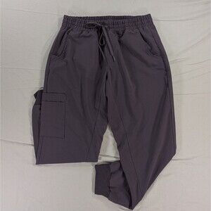 Olivia Rae Scrub Jogger Pants Gray Size Medium Petite